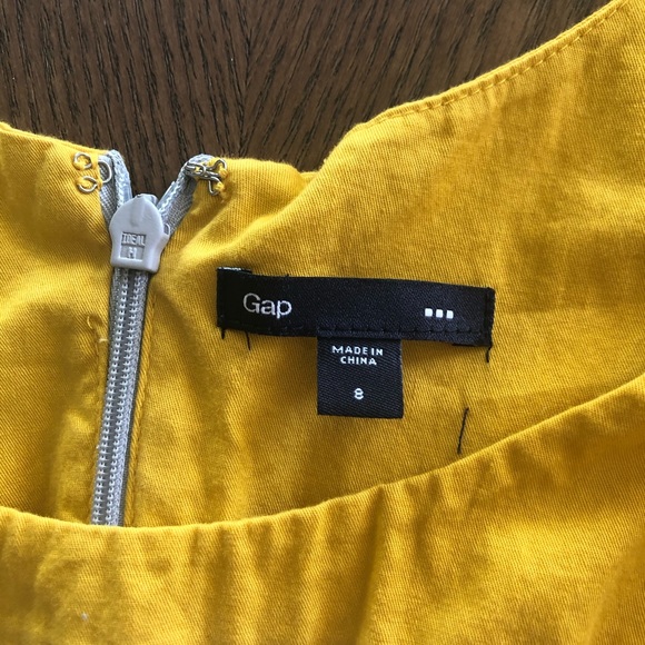 GAP Color Block Gray and Mustard Dress - Picture 3 of 4
